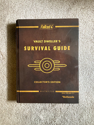 Fallout 4 Vault Dweller's Survival Guide Collector's Edition w/ Cards+Map SEALED