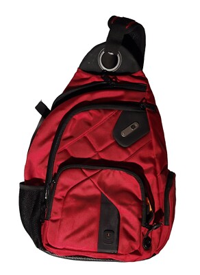 backpack with battery for laptop Homedics Powerbag 6000mAh Backpack, Red, Women's, Size: 14 inch