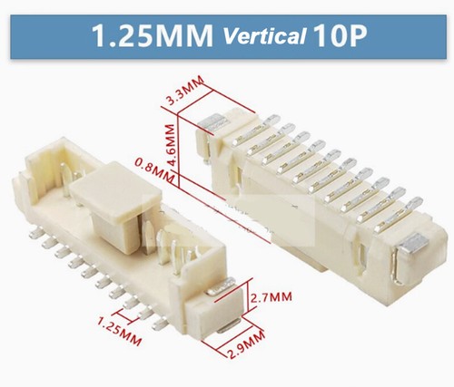 MX1.25MM Horizontal/Vertical SMD Sockets With/Without Cover 2P/3P/4P/5P/6P-16P - Picture 32 of 44