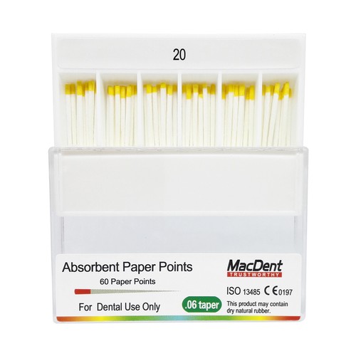 MacDent Dental Root Canal Endo Treatment Gutta Percha Points .02/.04/.06 Taper - Picture 49 of 63