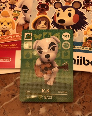 Kk Slider Npc Super Rare Animal Crossing Amiibo Card Never Scanned Brand New Ebay