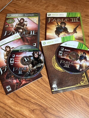Fable II + Fable III Xbox 360 Video Game Bundle with Manuals