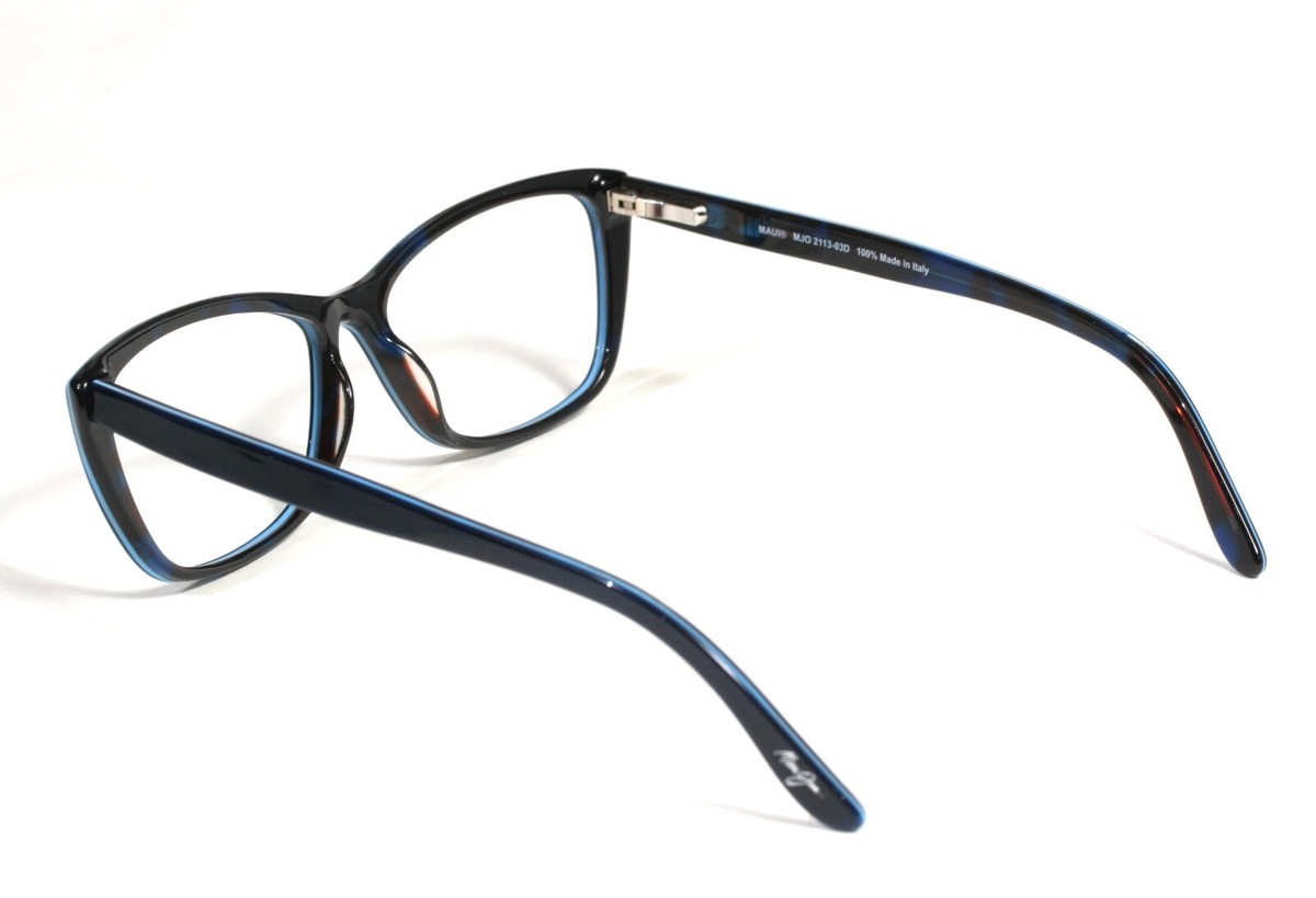 Maui Jim MJO 2113-03D Eyeglasses Glasses Dark Blue w/Blue  display picture 2