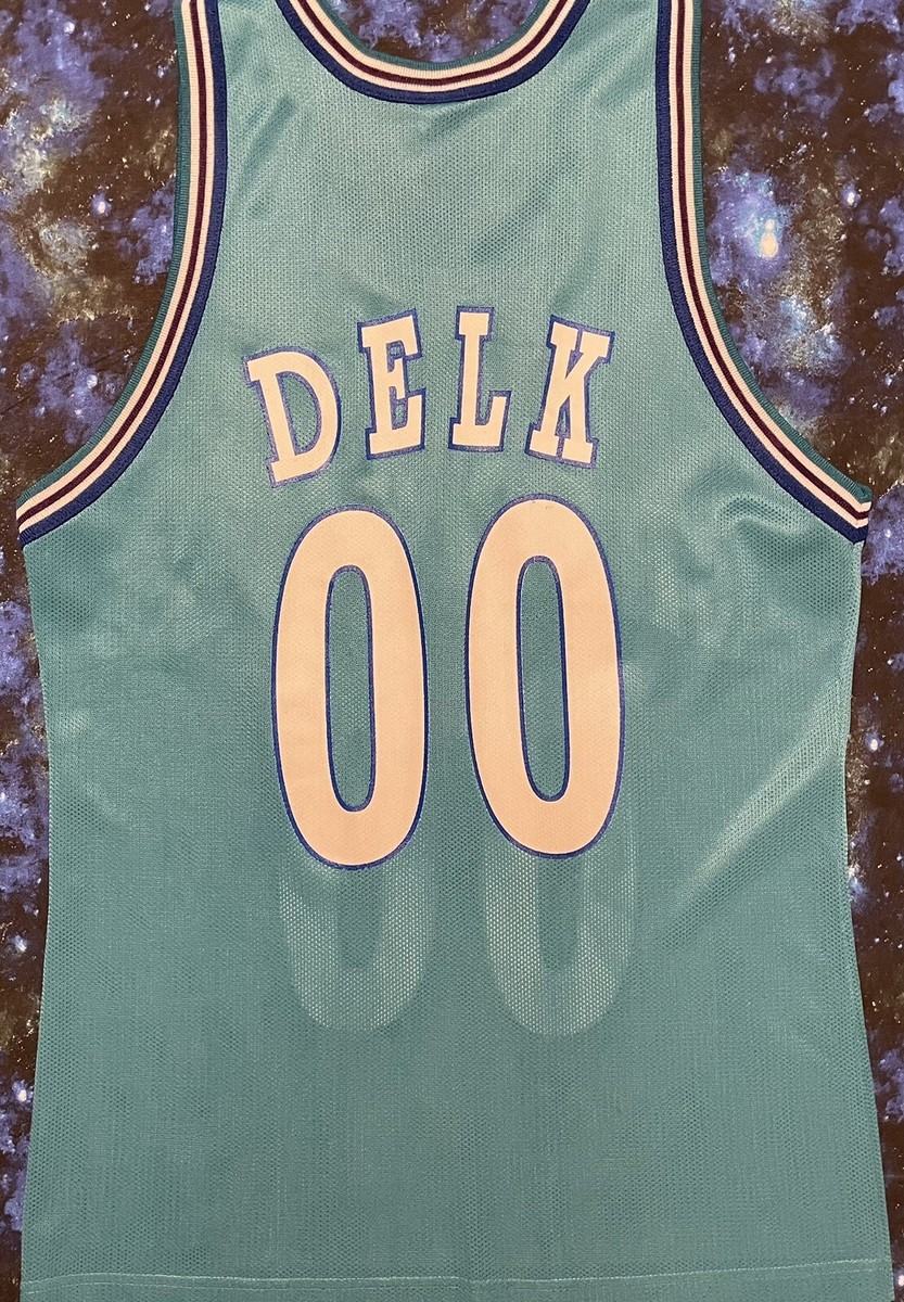 NBA Charlotte Hornets Tony Delk ゲームシャツ Rare Vintage Champion NBA Charlotte Hornets Tony Delk