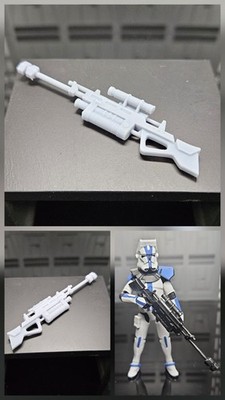 Star Wars 3.75 1/18 3D Printed Clone Sharpshooter Accessories
