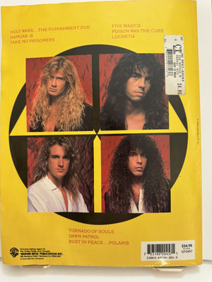 Megadeth, Rust in Peace, Guitar Tab, Songbook, 1994 | eBay