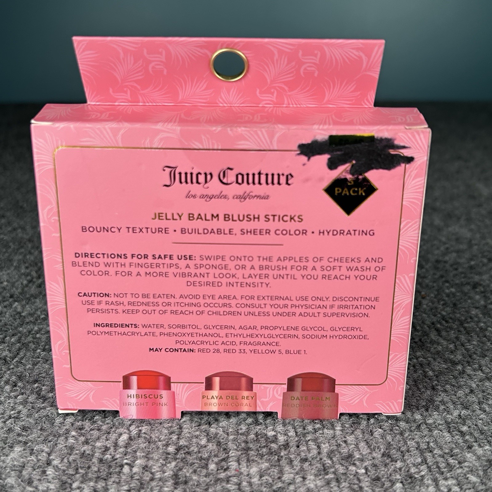 Stick Direction Juicy Couture Jelly Balm Blush Stick 3 Pack ~ Sheer Hydrating ~ .96oz ...