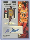 2019-20 HOOPS HOT SIGNATURES #HS-ACG A.C. GREEN AUTO
