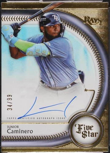 2025 Topps Five Star #FSS-JCA Junior Caminero Silver Signatures 