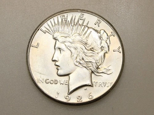 1926-P $1 PEACE SILVER DOLLAR CH/GEM BU