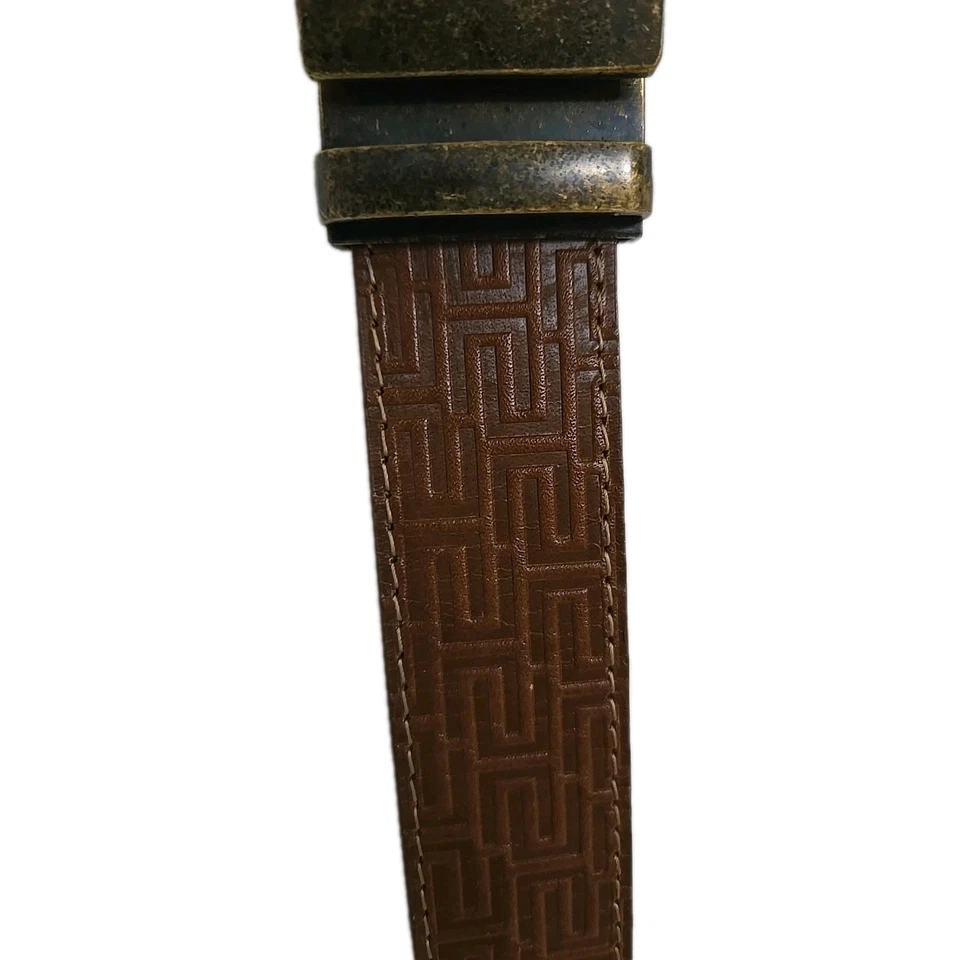 anson belt buckle /Belt Classic Curve Antiqued Gold - Image 3 of 4