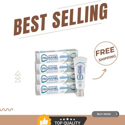 4-Pack Gentle Whitening Enamel Toothpaste for Sensitive Teeth - Dentist Approved
