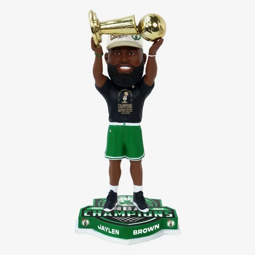 Jaylen Brown Boston Celtics 2024 NBA Champions Trophy Hoist Bobblehead NBA