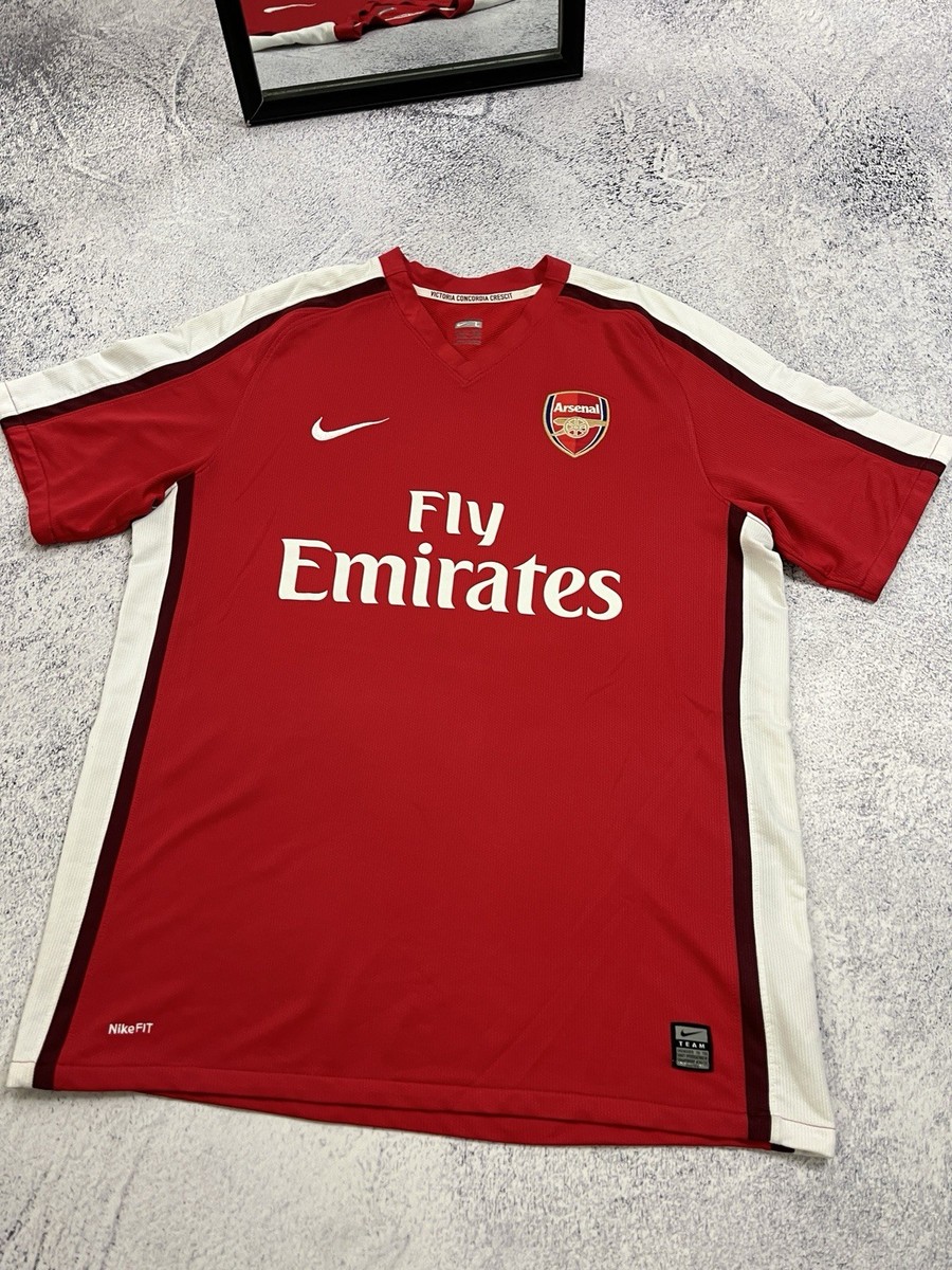 Nike Arsenal 2008/09 #4 Cecs Fabregas Soccer Jersey Football Shirt