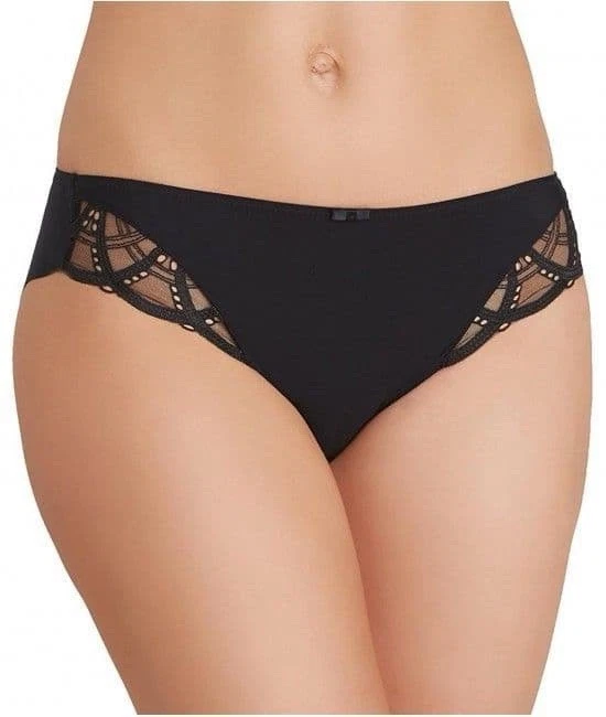 Лот из 5 Fantasie Hi и середины талии бриф трусики размер маленький черный/бежевый новый с Ярлыками $176 - Изображение 3 из 4