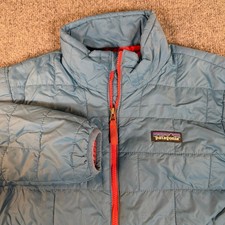 Patagonia Kids Nano Puff Jacket Blue Quilted PrimaLoft Insulated Coat 3041