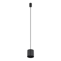 Pendelleuchte Schwarz Wohnzimmer Metall GU10 Rund Ø13 Cm HäNgelampe Esstisch