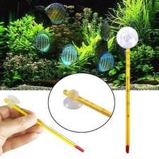 Fish Tank Water Temperature Thermometer Glass Meter I3Z2 Precision. K9L4 Q7V6