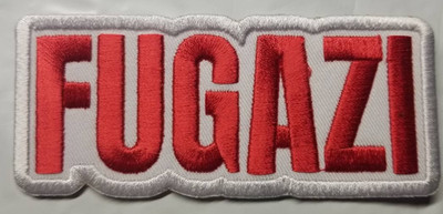 Fugazi  post-hardcore band Embroidered Patch approx 1.75x4''