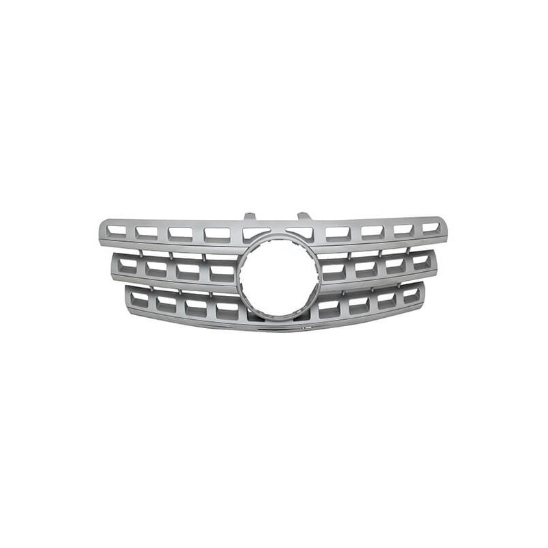Grille de calandre avant Mercedes ML W164 phase 2 argentée et chromée pour modèles 2008-2011