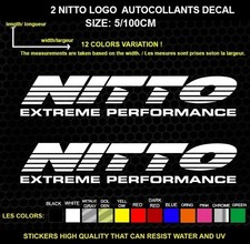 2 NITTO LOGO sticker Genuine decal sticker WATERPROOF