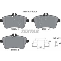 Textar 2388101 Bremsbelagsatz FüR Mercedes Benz A Klasse B W169 W245