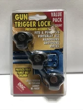 DAC Technologies (3) Gun Trigger Locks with keys #TVP095 New In Package.
