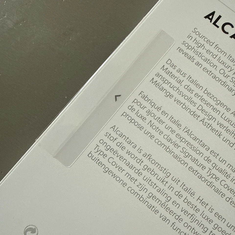 MICROSOFT Surface PRO ALCANTARA Type Cover - Platinum 1725 BRAND NEW & SEALED - Image 4 of 4