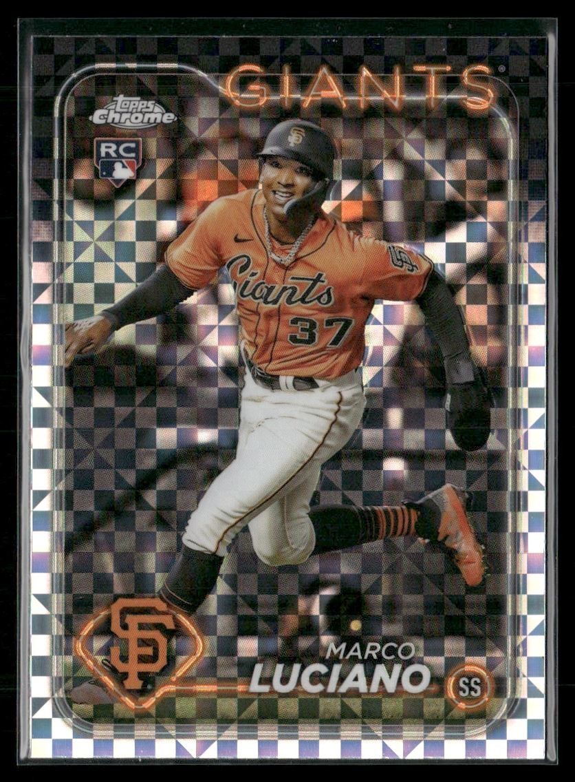 Marco Luciano Rookie 2024 Topps Chrome X-Fractor San Francisco Giants #210
