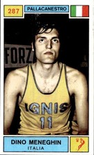 1969 Panini Sports Champions Figure # 287 Dino Meneghin Italy