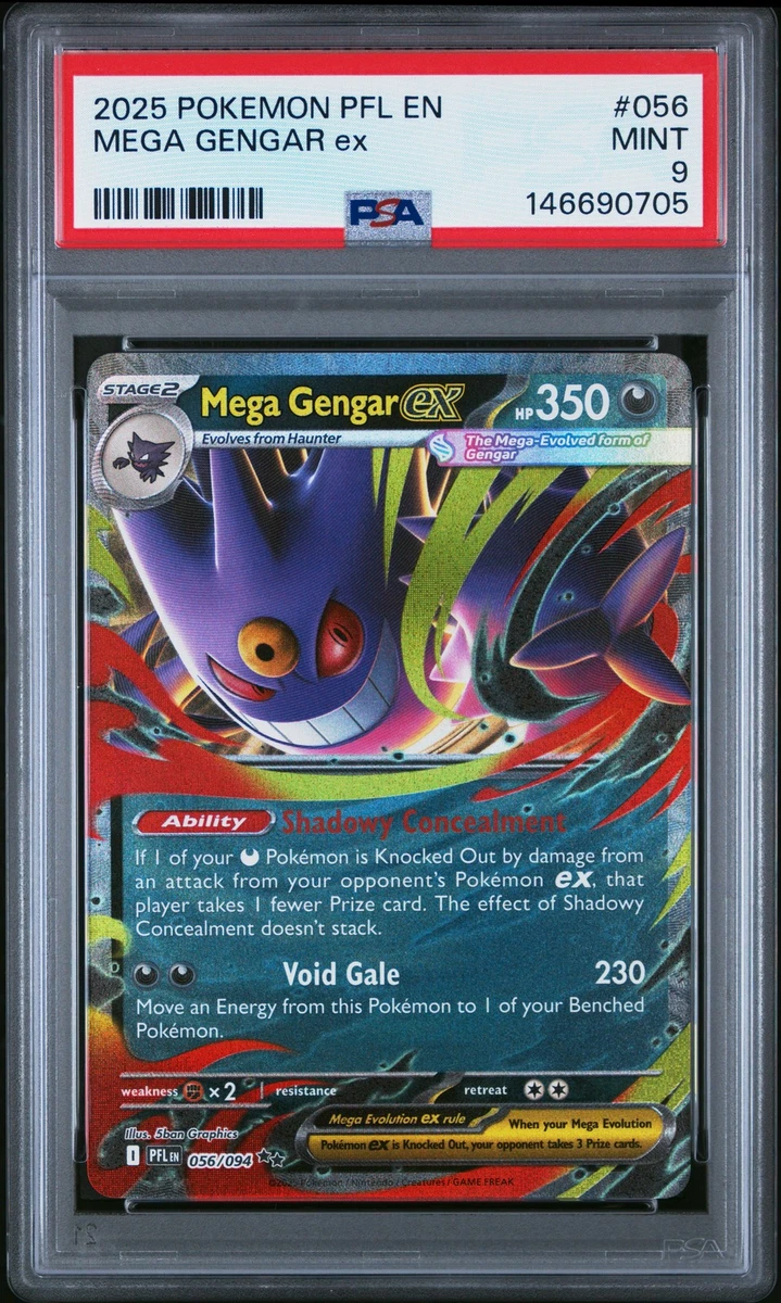 Gengar Pokémon TCG Professional Sports Authenticator (PSA) Grade 9