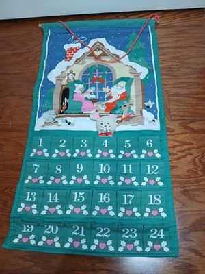 Vintage Avon Advent Christmas Calendar w/Mouse