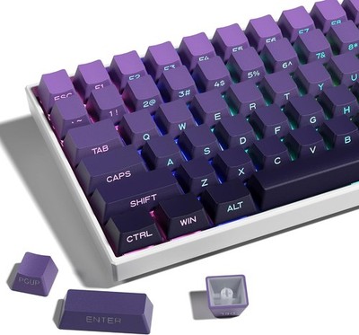 XVX Side Print Keycaps Shine Through Double Shot PBT Keycaps Custom 115 Key Set