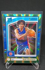 2024-25 Panini Donruss - Rated Rookie Bobi Klintman #207 Holo Green Laser (RC)
