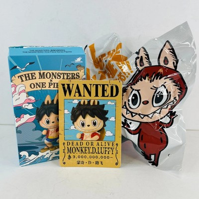 POP MART Labubu The Monsters x One Piece Figure Toy Doll - MONKEY.D.LUFFY