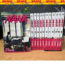 NANA Completo NUOVO Manga Vol.1-21 SET COMPLETO Fumetti Inglese di Ai Yazawa - DHL