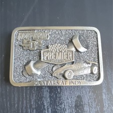 Premier 25 Years at Indy Silver Belt Buckle Indianapolis Motor Speedway Racing