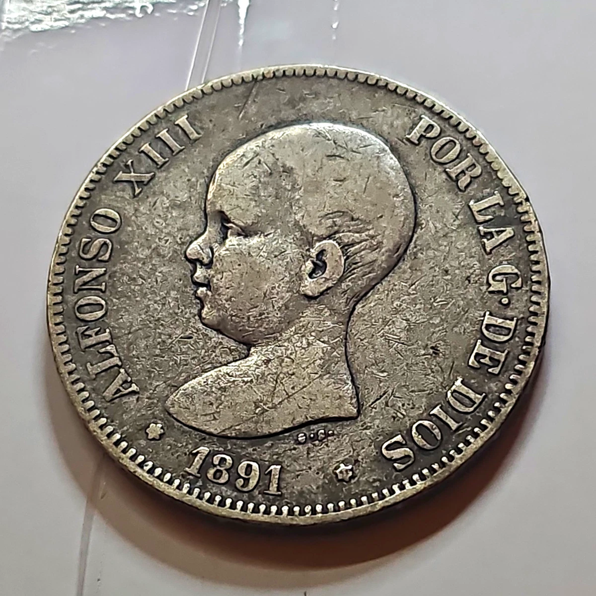 スペイン　5ペセタ　銀貨 1891年 25+ Peseta 1891 Year Spanish Coins for sale | Updated Oct 2026