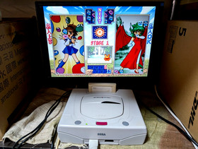 Sega Saturn White Console Power Memory Sonic Jam Sonic R Box