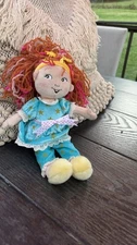Vintage Rag Doll with Star Pattern Outfit