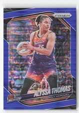 2025 Panini Prizm WNBA #44 Alyssa Thomas Blue Pulsar Prizms #/199