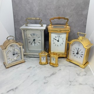 Job Lot Carriage Clocks For Spares Or Repairs. Includes French and Swiss.