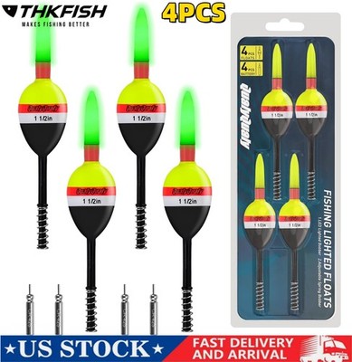 4Pcs Fishing Float Electronic LED Light Bobber Bobbers Fishing Tackle Tool Float