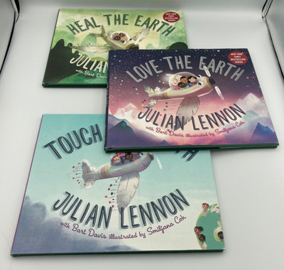 Julian Lennon White Flier Book Lot Heal/Love/Touch The Earth