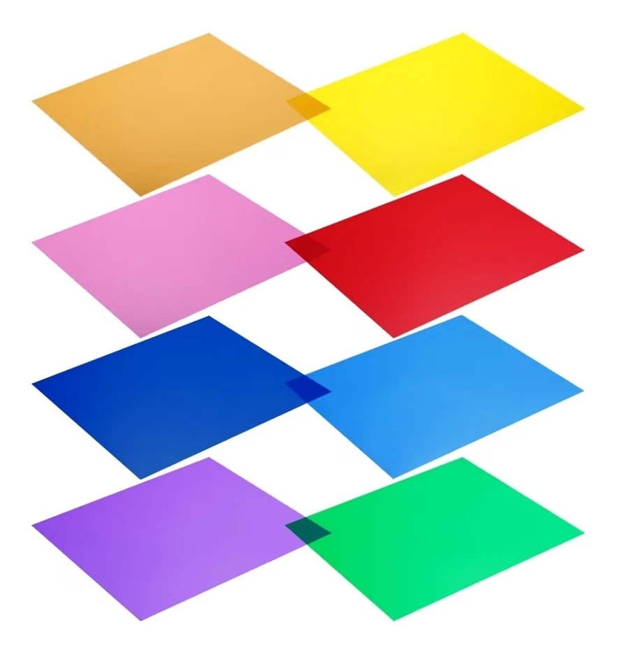 2PACK Neewer 12x12" Color Correction Lighting Gel Filter Set If 8/each (Shelf4) - Image 3 of 4