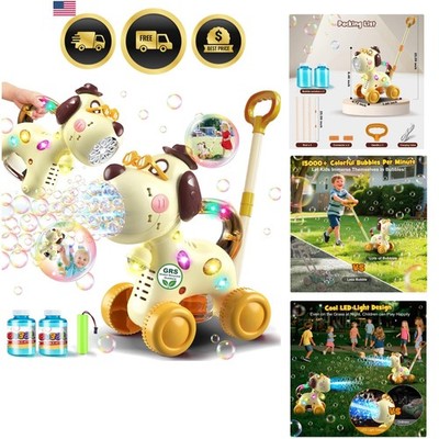 Automatic Bubble Machine for Toddlers: Portable Dog Bubble Maker Blower Toys ...