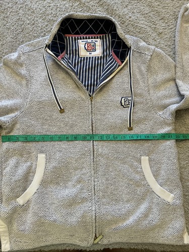 DEAL Full Zip Jacket Yachting Nautical Pockets Lined Casual Size Medium AS352 - Picture 7 of 11