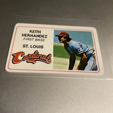 1981 Perma-Graphic Baseball Credit Card Keith Hernandez #37 (PH1)