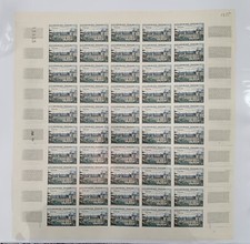Timbre-Feuille-1255 1960-Château De Blois