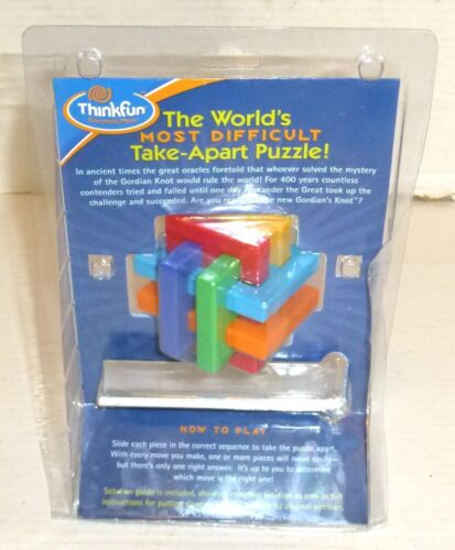 Thinkfun Gordian's Knot Brainteaser Challenge Giocattolo con Guida (2005) LEGGI BENE - Foto 2 di 6